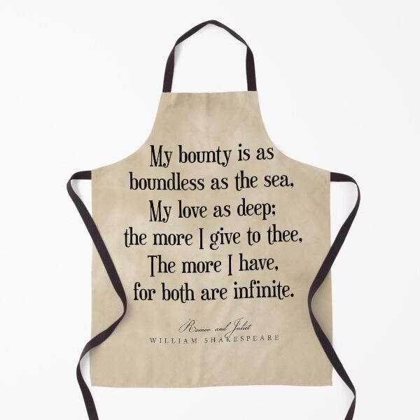 Item preview, My bounty is as boundless as the sea, William Shakespeare Quote, Literature Typography Print Vintage designed and sold by Studio Grafiikka.
