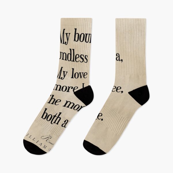 Item preview, My bounty is as boundless as the sea, William Shakespeare Quote, Literature Typography Print Vintage designed and sold by Studio Grafiikka.