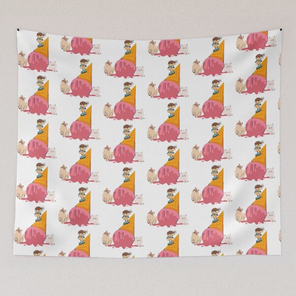 Item preview, ice cream and cat saving my hot summer designed and sold by ichirochen.