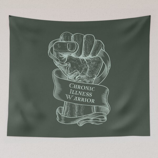 Item preview, Chronic Illness Strong Fist green designed and sold by Madeleine39.