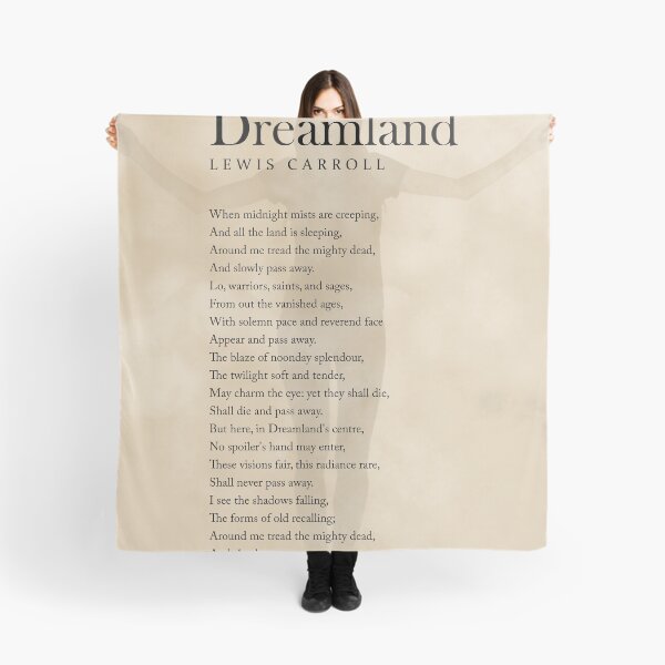 Item preview, Dreamland - Lewis Carroll Poem - Literature - Typography Print 3 - Vintage designed and sold by Studio Grafiikka.