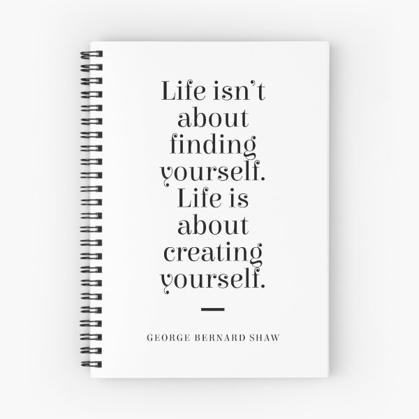 Item preview, George Bernard Shaw Quote - Creating Yourself 1 - Minimal, Typography Print - Literature, Inspiring designed and sold by Studio Grafiikka.