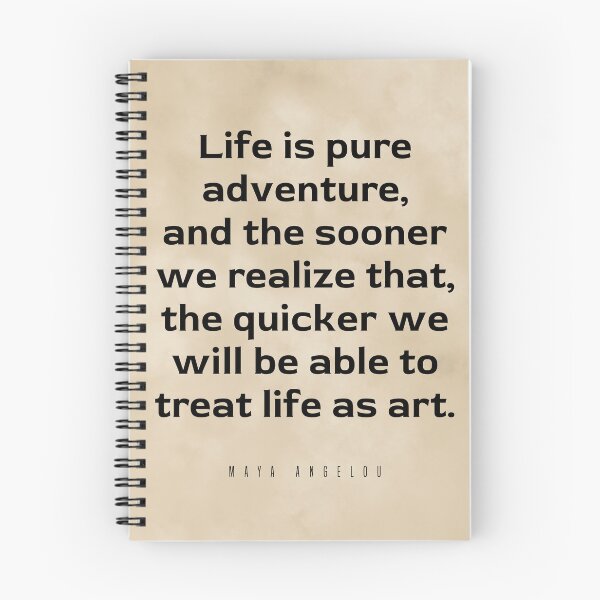 Item preview, Life is pure adventure - Maya Angelou Quote - Literature - Typography Print - Vintage designed and sold by Studio Grafiikka.