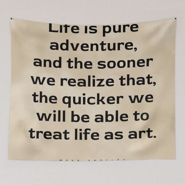 Item preview, Life is pure adventure - Maya Angelou Quote - Literature - Typography Print - Vintage designed and sold by Studio Grafiikka.
