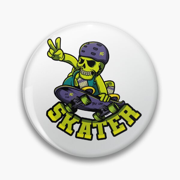 Item preview, ilustration skater greenskull designed and sold by Borera cute.