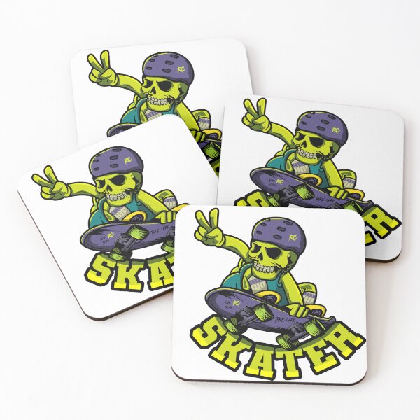 Item preview, ilustration skater greenskull designed and sold by Borera cute.