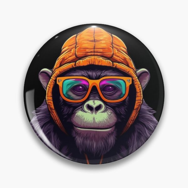 Item preview, Monkey Wearing Sunglasses designed and sold by Myra365Art.