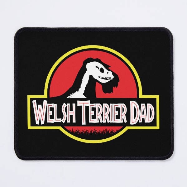 Item preview, (For Dark Background) Jurassic Welsh Terrier Dad designed and sold by More Cute Dogs.