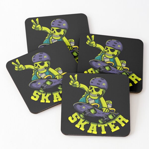 Item preview, ilustration skater greenskull designed and sold by Borera cute.