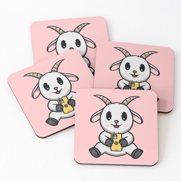 Item preview, Cute selfie goat cartoon illustration designed and sold by cubbone.