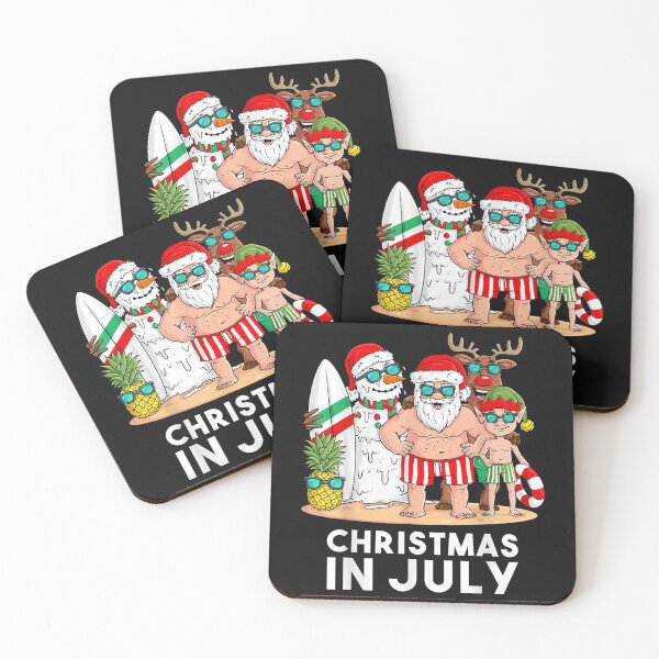Item preview, Christmas In July Santa And Friends Xmas Summer Boys Kids designed and sold by mildredgap.
