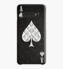 Ace of Spades Leather Case/Skin for Samsung Galaxy
