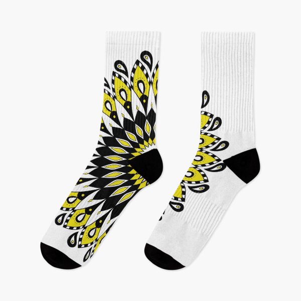 Item preview, Yellow White Black Mandala designed and sold by Sun-Soles.