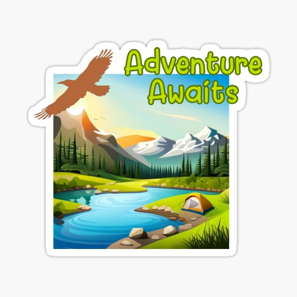 Adventure Awaits Sticker