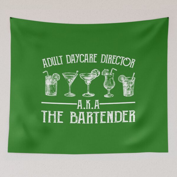 Item preview, BARTENDER ADULT DAYCARE DIRECTOR Mask 	 designed and sold by tvtdchtwtn78.