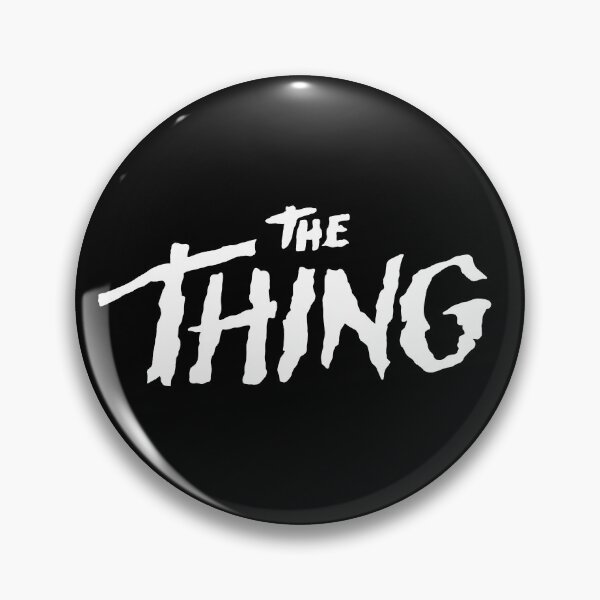 Item preview, THE THING white logo designed and sold by HeichousArt.