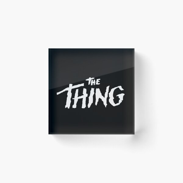 Item preview, THE THING white logo designed and sold by HeichousArt.