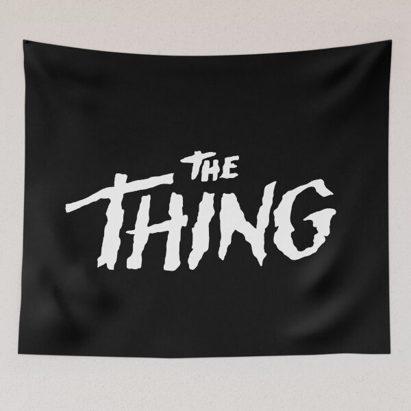 Item preview, THE THING white logo designed and sold by HeichousArt.