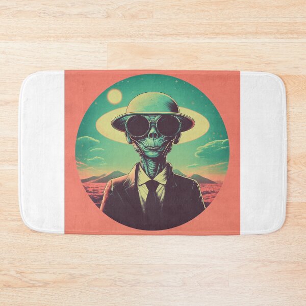 Item preview, Alien Landed in Hat and Suit Retro Classic Vintage   designed and sold by redstar19.