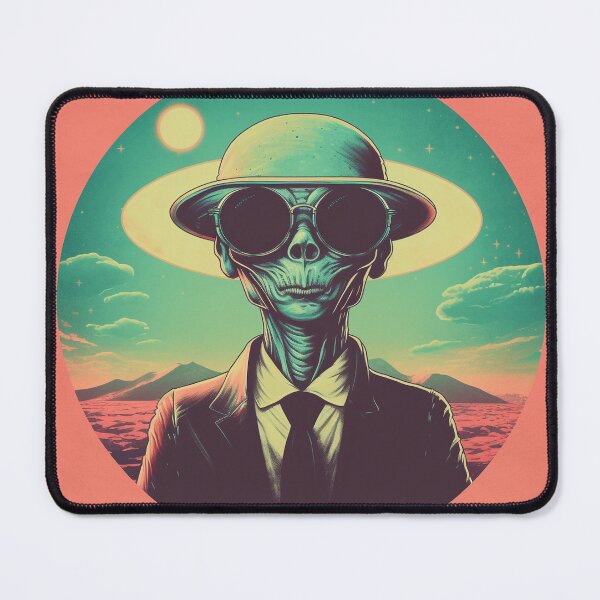 Item preview, Alien Landed in Hat and Suit Retro Classic Vintage designed and sold by redstar19.
