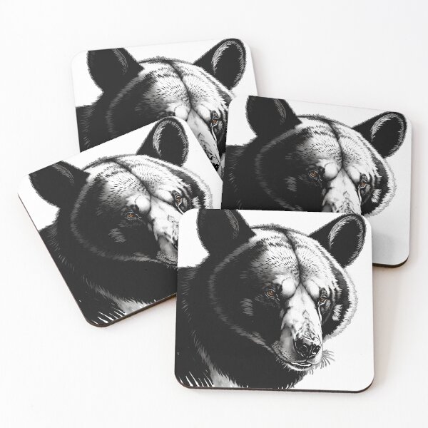 Item preview, monochrome bear designed and sold by Animal-Avenue.
