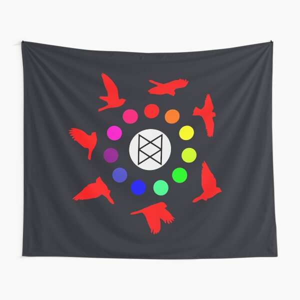 I Saw Seven Birds Tapestry