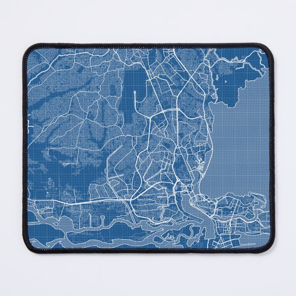 Item preview, Lagos City Map of Nigeria - Blueprint designed and sold by deMAP.