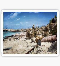 Marines on Beach Sticker