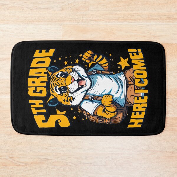 Item preview, 5th Grade Here I Come Back To First Day Of School Tiger designed and sold by GrandeDuc.