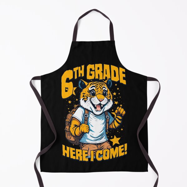 Item preview, 6th Grade Here I Come Back To First Day Of School Tiger designed and sold by GrandeDuc.