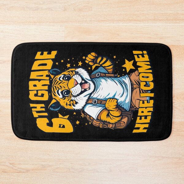 Item preview, 6th Grade Here I Come Back To First Day Of School Tiger designed and sold by GrandeDuc.