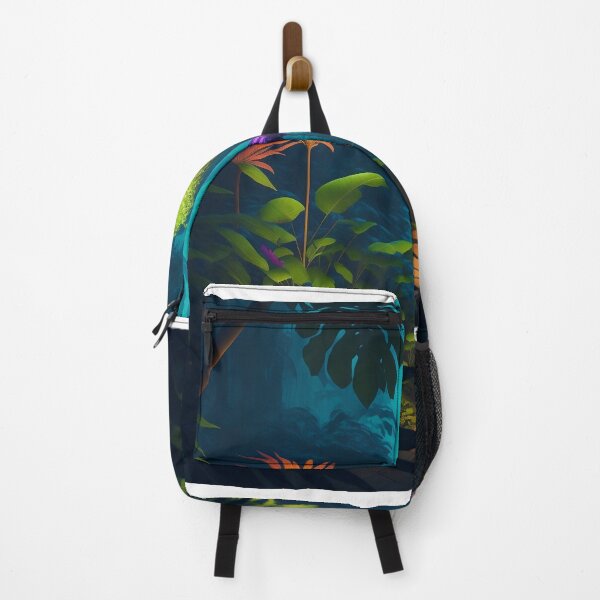 Item preview, Aventura iluminada en la jungla nocturna designed and sold by Glitchart66.