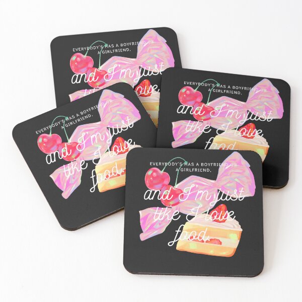 Item preview, Everybody’s has a boyfriend or a girlfriend, and I’m just like  I love food. designed and sold by MikoMiko-kokoro.
