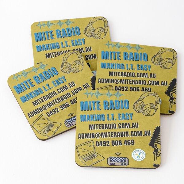 Item preview, MITE Radio Gold Logo Print designed and sold by gracillisJeane.