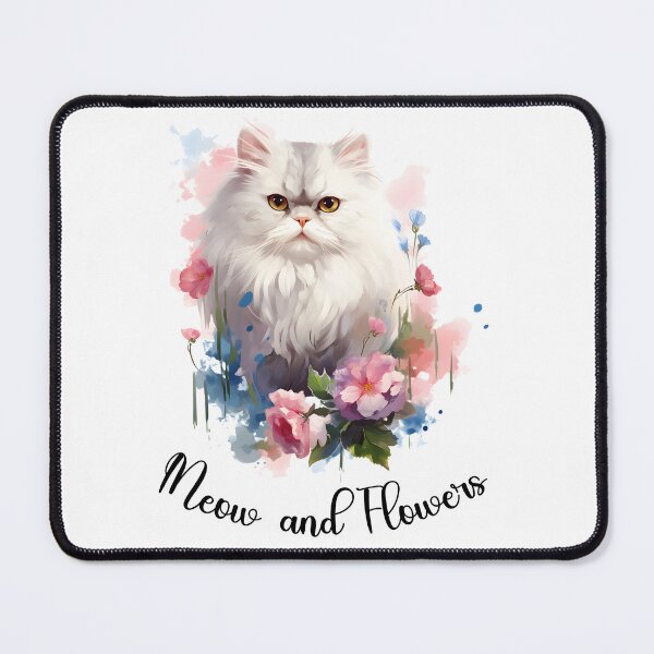 Item preview, A Persian Cat Amongst Vibrant Flowers, Funny Cat. designed and sold by im9creative.