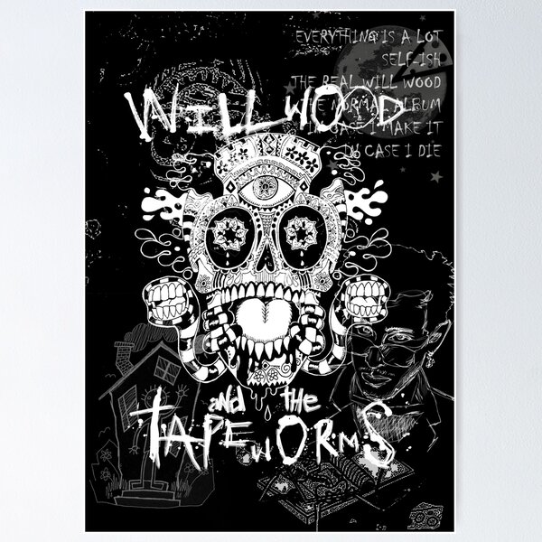 Will Wood and The Tapeworms Artwork Design Poster