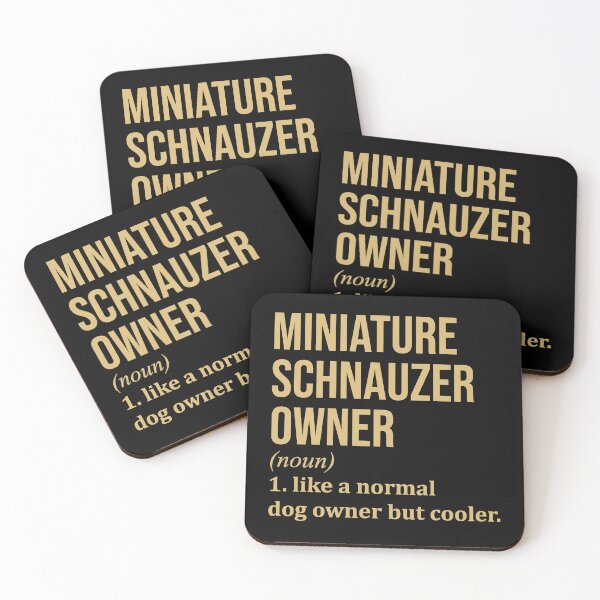 Item preview, Miniature Schnauzer Owner Definition in Gold designed and sold by XCIV.