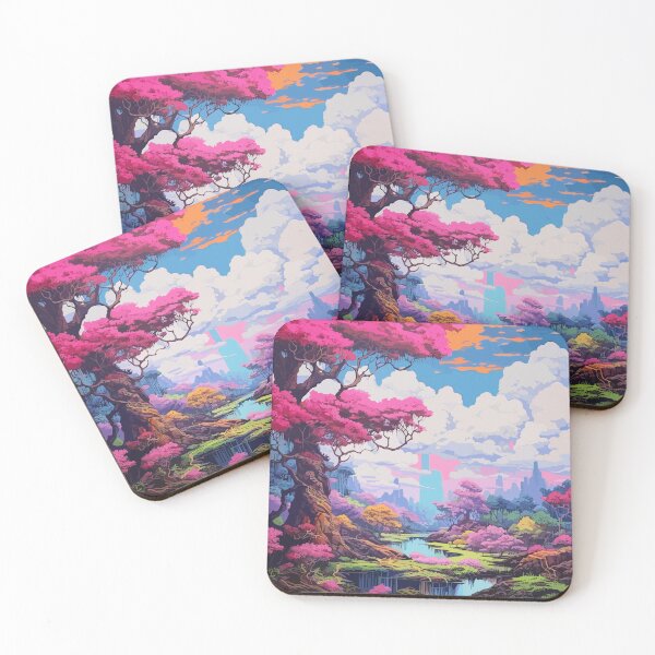 Item preview, Isekai Fantasy Cherry Blossom Sakura Tree  Anime Landscape Japan Art designed and sold by Art-Jiyuu.