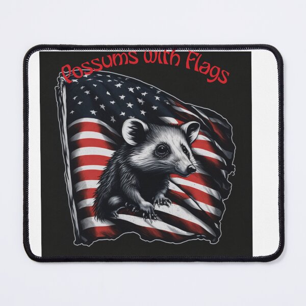 Item preview, Possum with Flags designed and sold by IndigoPixa.