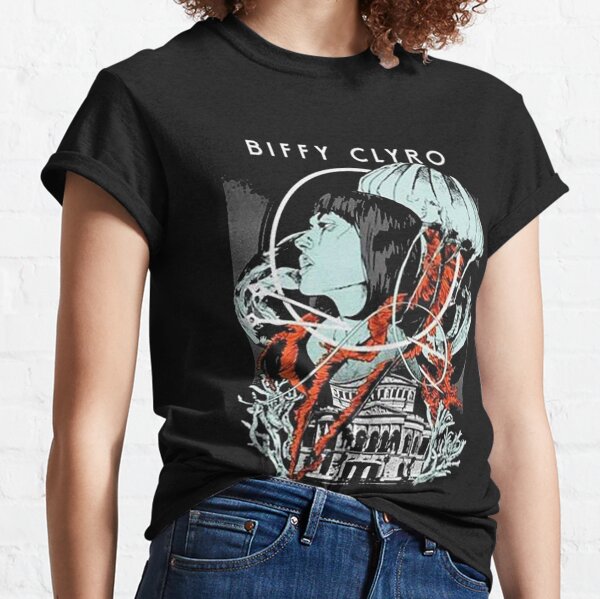 最新作 未使用 BIFFY CLYRO メンバー直筆サイン入りTシャツ M ビッフィ