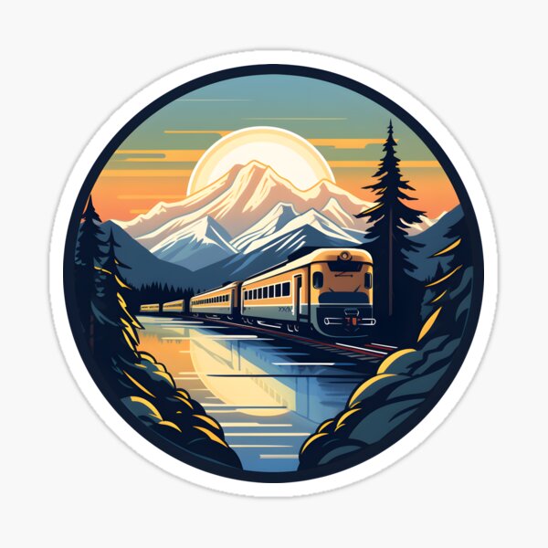 Item preview, Rocky Mountaineer Train: Scenic Mountain Route | Vintage Design designed and sold by BNCH44.