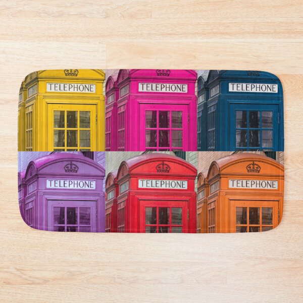 Item preview, Multicoloured Telephone Box designed and sold by assaf.