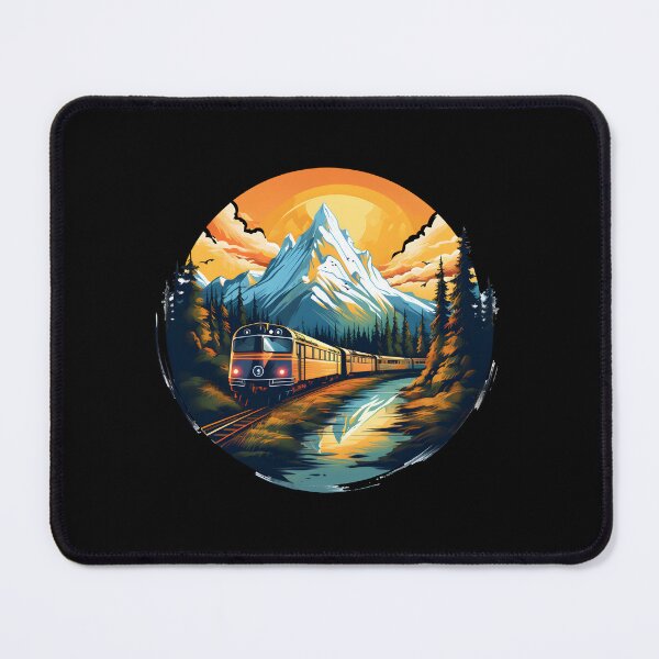 Item preview, Rocky Mountaineer Train: Mountain Journey | Richly Detailed Art Nouveau designed and sold by BNCH44.