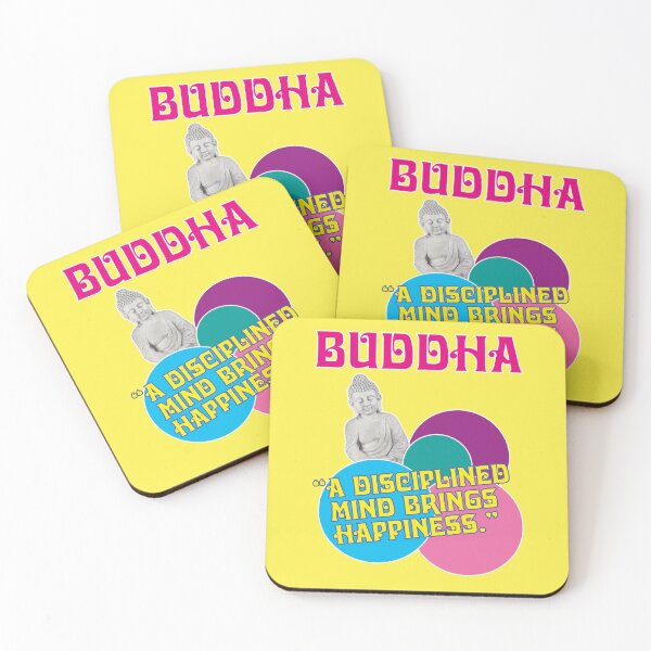 Item preview, Buddha quote, A disciplined mind brings happiness designed and sold by Mauswohn.