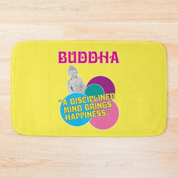 Item preview, Buddha quote, A disciplined mind brings happiness designed and sold by Mauswohn.