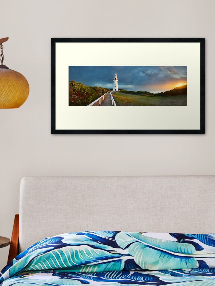 Thumbnail 2 of 7, Framed Art Print, Cape Otway Lighthouse, Great Ocean Road, Victoria, Australia designed and sold by Chockstone.