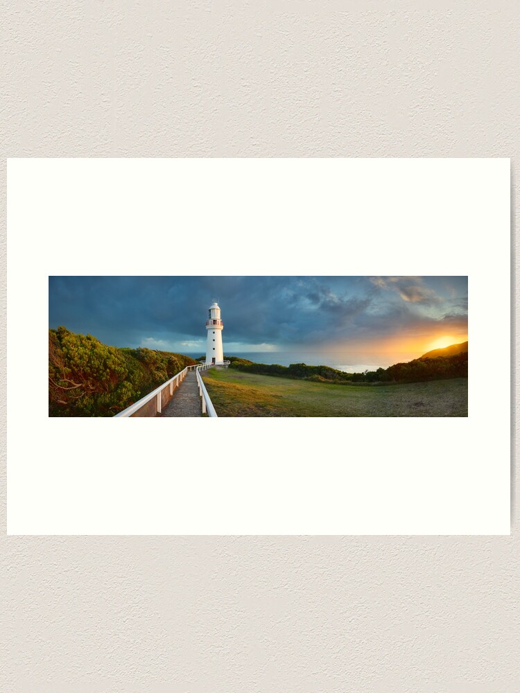 Thumbnail 1 of 3, Art Print, Cape Otway Lighthouse, Great Ocean Road, Victoria, Australia designed and sold by Chockstone.