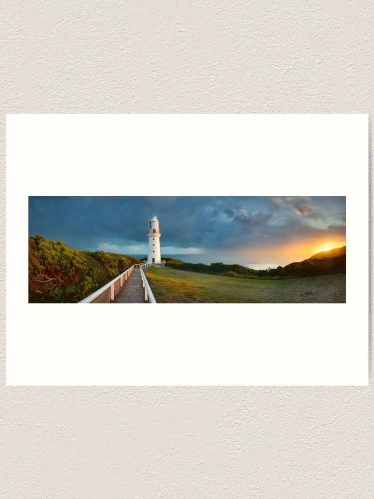 Thumbnail 1 of 3, Art Print, Cape Otway Lighthouse, Great Ocean Road, Victoria, Australia designed and sold by Chockstone.