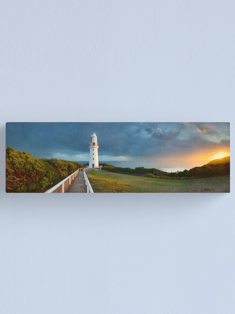 Thumbnail 1 of 3, Canvas Print, Cape Otway Lighthouse, Great Ocean Road, Victoria, Australia designed and sold by Chockstone.