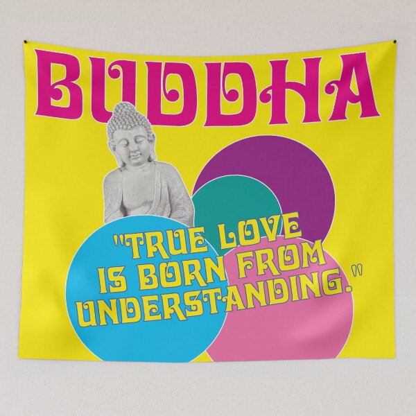Item preview, Buddha, philosophy, true love is born from understanding designed and sold by Mauswohn.